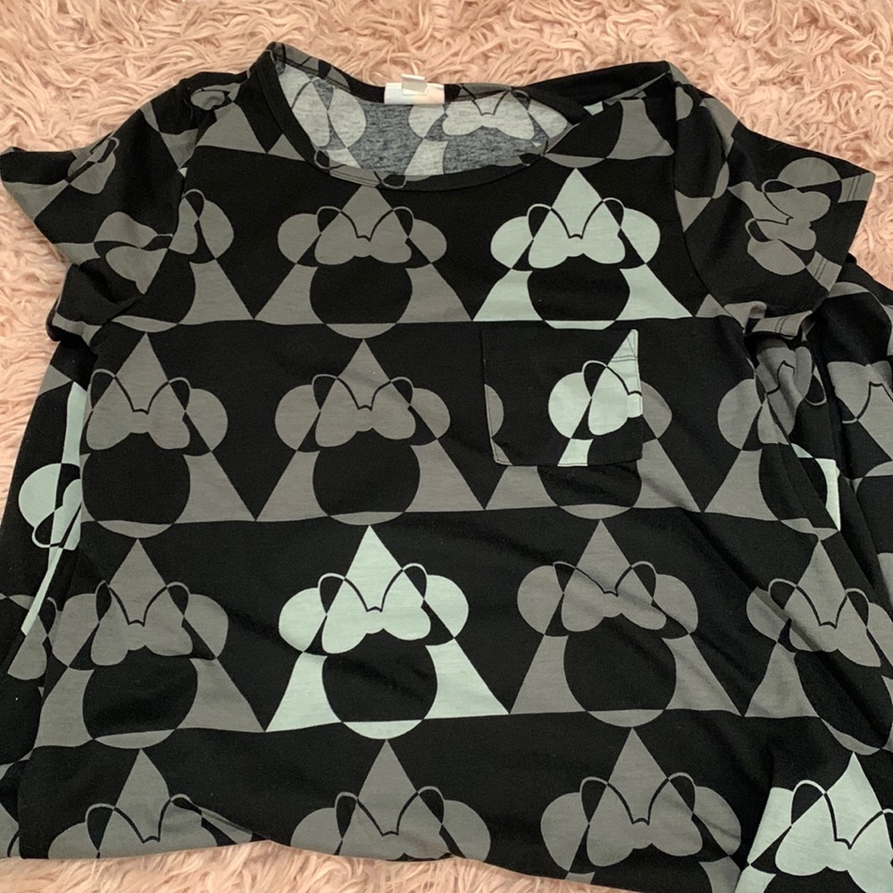 Lula Roe Calf length high low Minnie Mouse Dress